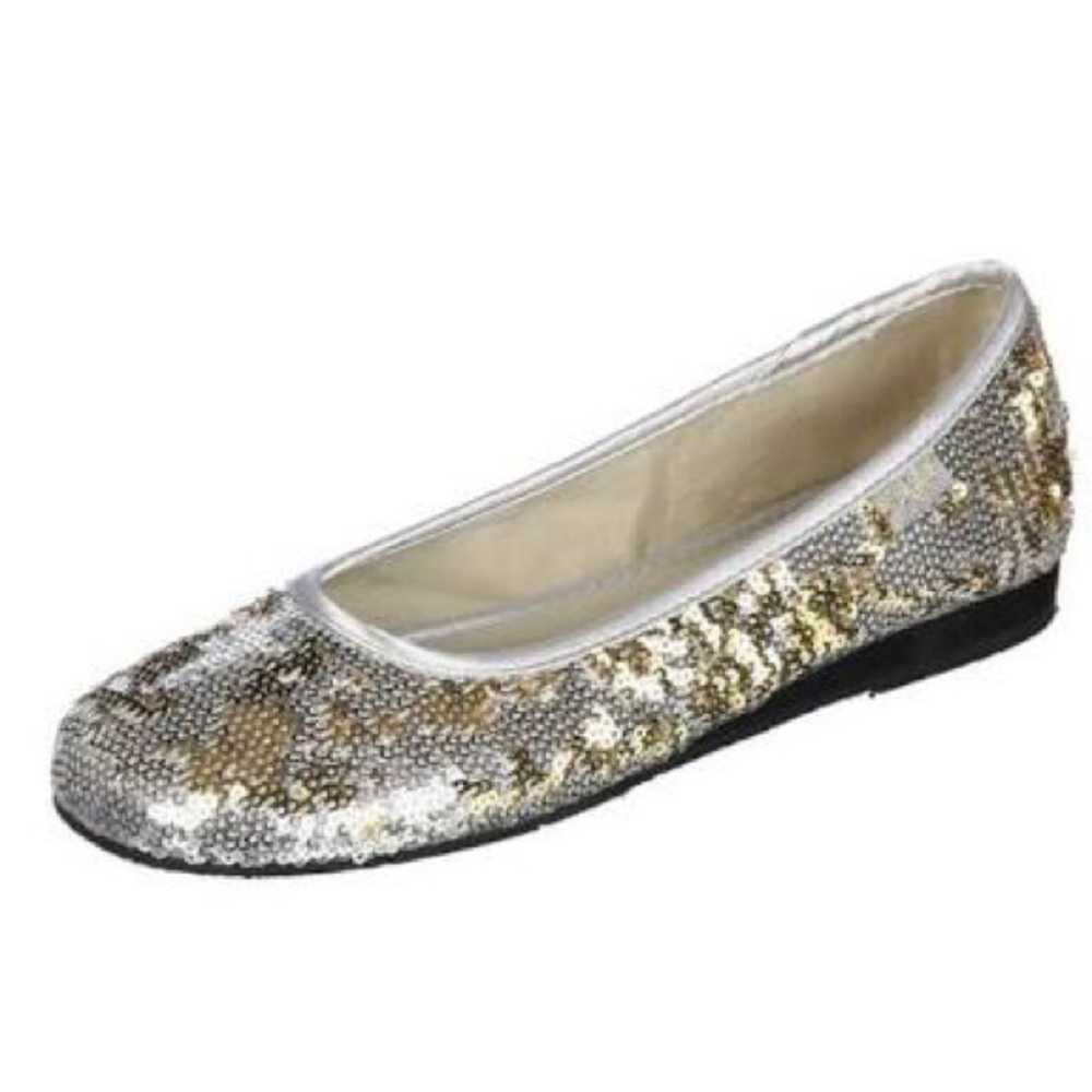NWOT sugar sequined flats